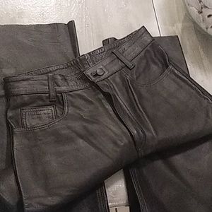 Real Leather Pants